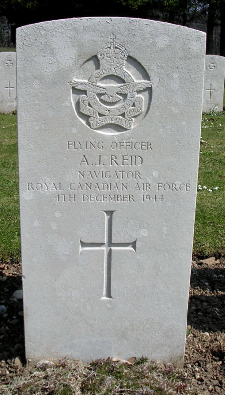 F/O Allen James Reid<br /><br /><br />died on active duty - December 4th, 1944